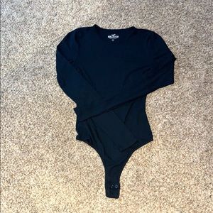 a black Hollister bodysuit
